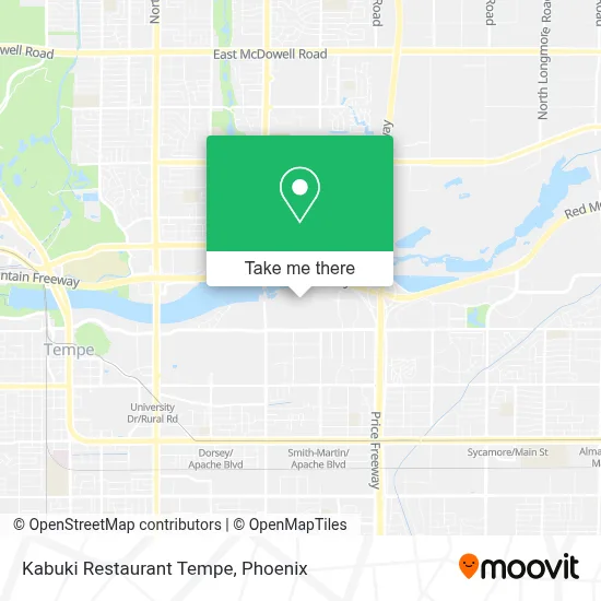Kabuki Restaurant Tempe map