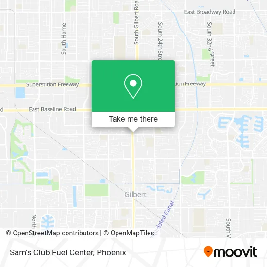 Sam's Club Fuel Center map