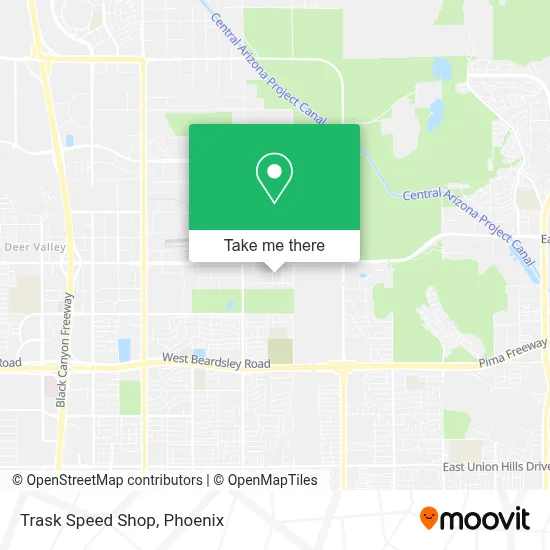 Trask Speed Shop map