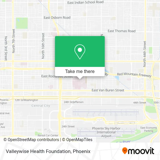 Valleywise Health Foundation map