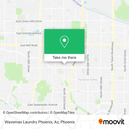 Wavemax Laundry Phoenix, Az map