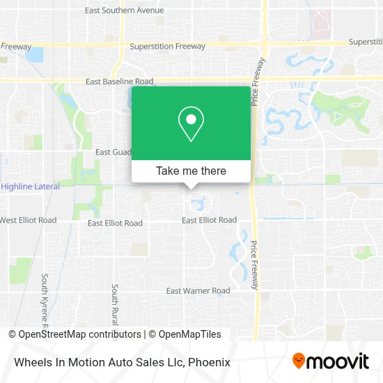 Wheels In Motion Auto Sales Llc map