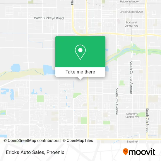 Ericks Auto Sales map