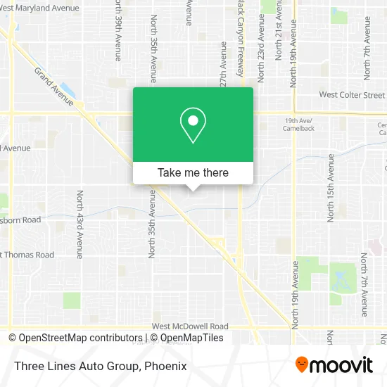 Three Lines Auto Group map