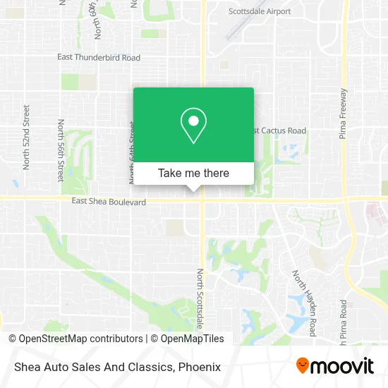 Shea Auto Sales And Classics map