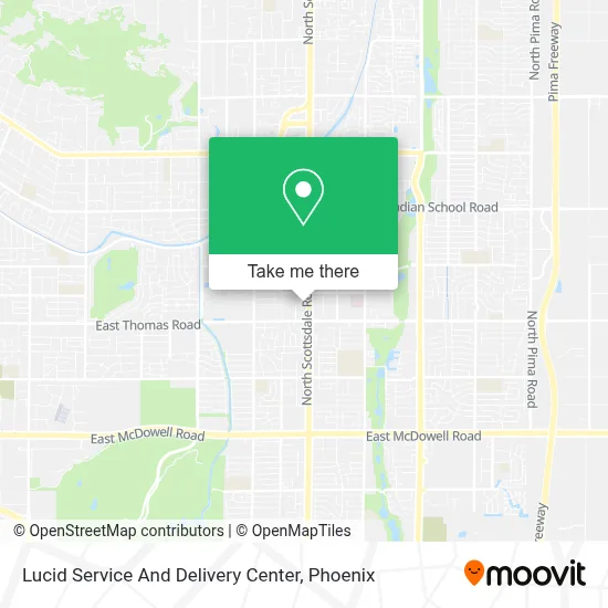 Lucid Service And Delivery Center map