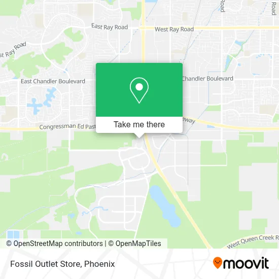 Fossil Outlet Store map