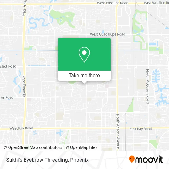 Sukhi's Eyebrow Threading map