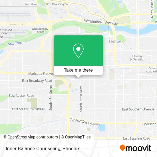 Inner Balance Counseling map