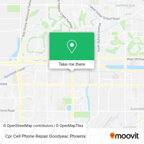 Cpr Cell Phone Repair Goodyear map
