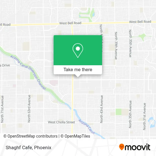 Shaghf Cafe map