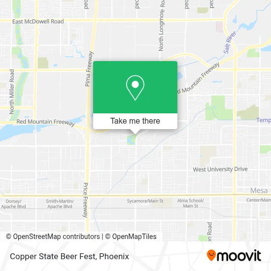Copper State Beer Fest map