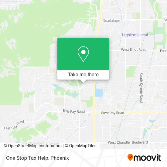 One Stop Tax Help map