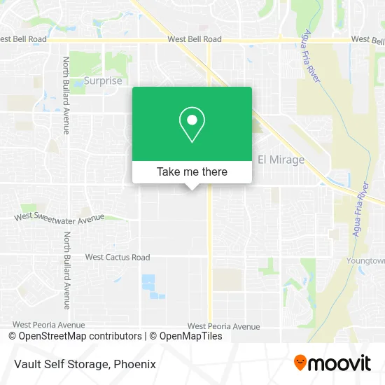 Vault Self Storage map
