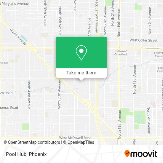 Pool Hub map