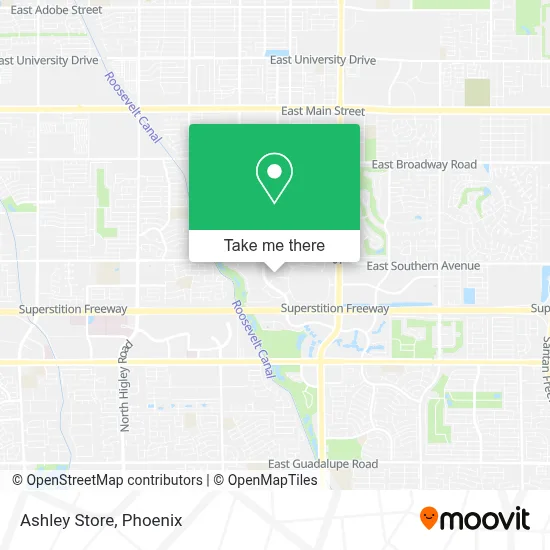 Ashley Store map