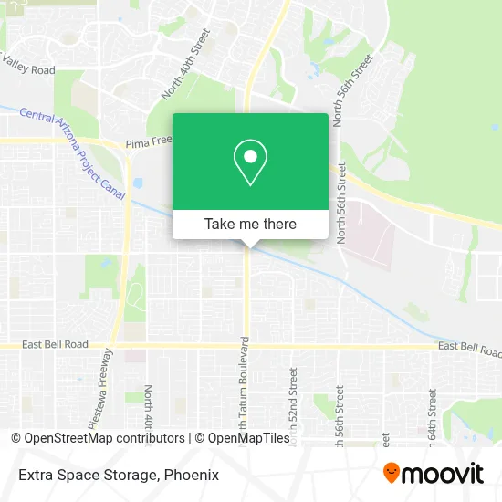 Extra Space Storage map