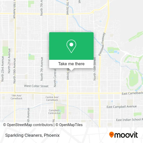 Sparkling Cleaners map