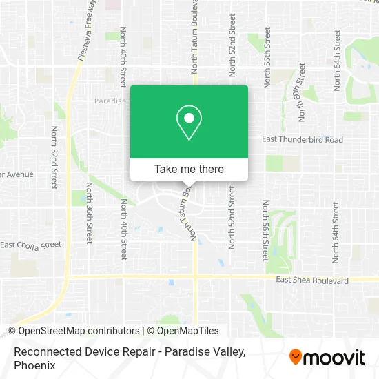 Reconnected Device Repair - Paradise Valley map