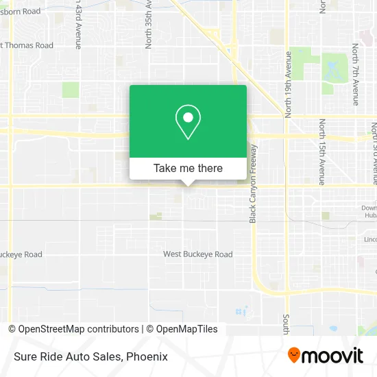 Sure Ride Auto Sales map