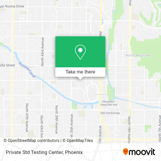 Private Std Testing Center map