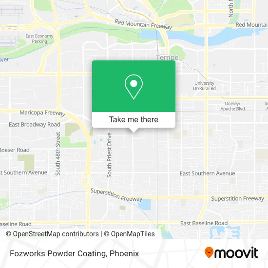 Fozworks Powder Coating map