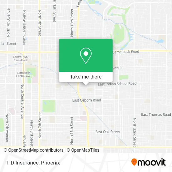 T D Insurance map
