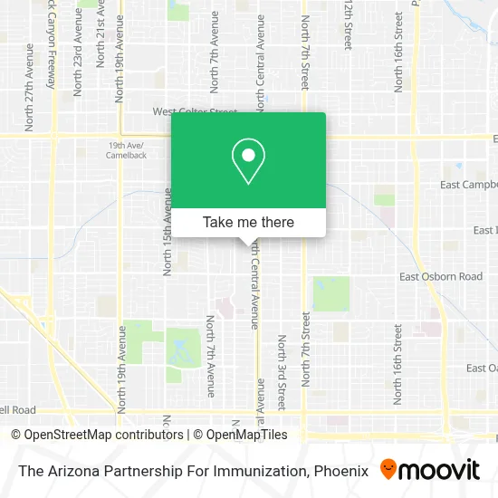 The Arizona Partnership For Immunization map