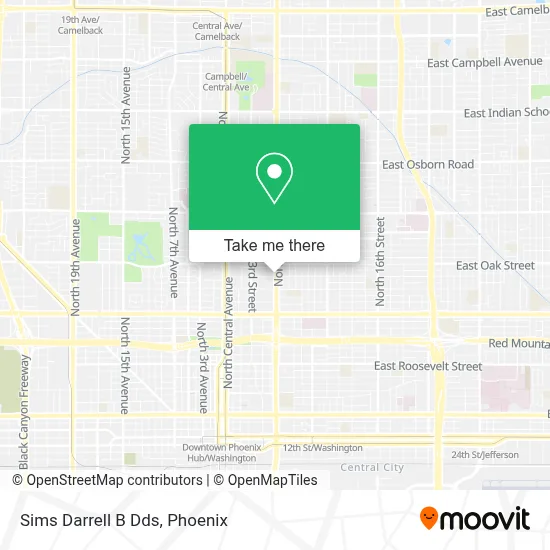 Sims Darrell B Dds map