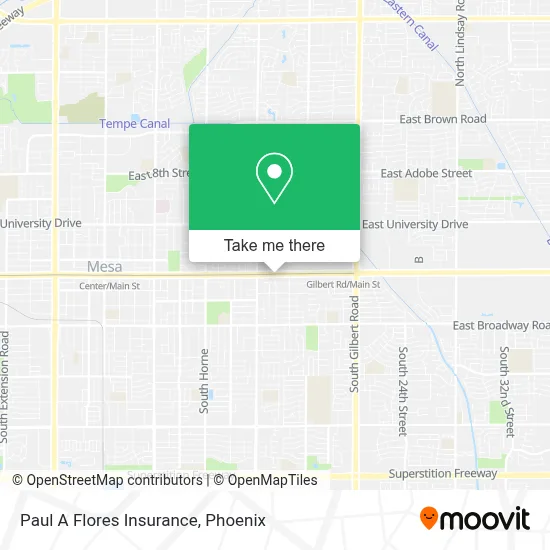 Paul A Flores Insurance map