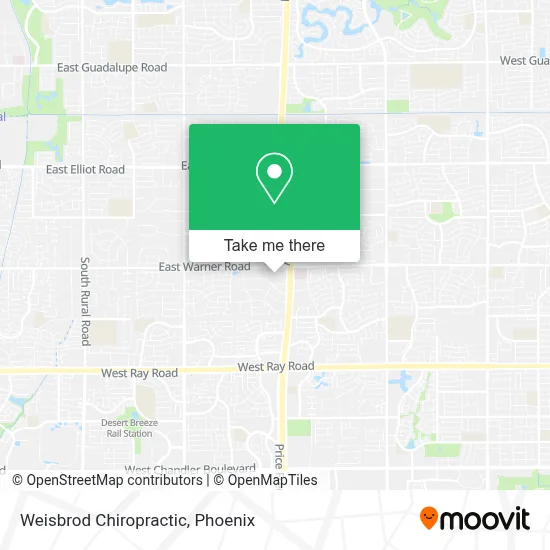 Weisbrod Chiropractic map