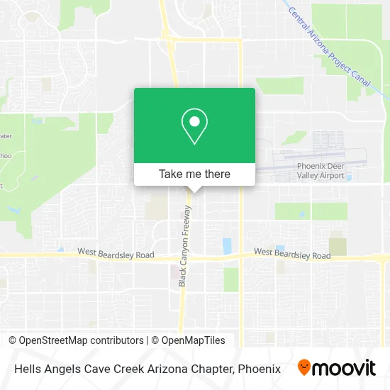 Hells Angels Cave Creek Arizona Chapter map