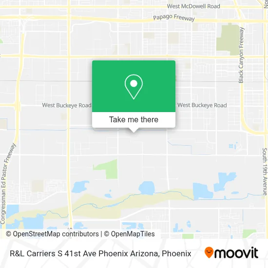 R&L Carriers S 41st Ave Phoenix Arizona map