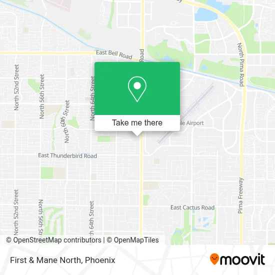 First & Mane North map