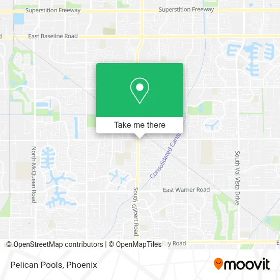 Pelican Pools map