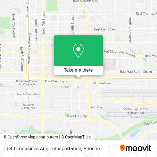 Jet Limousines And Transportation map