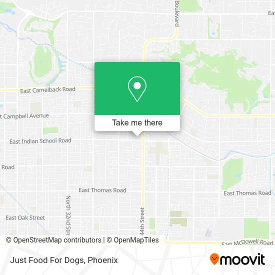 Just Food For Dogs map