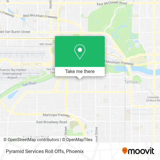 Pyramid Services Roll Offs map