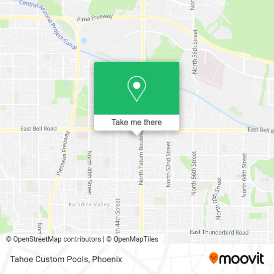 Tahoe Custom Pools map