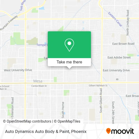 Auto Dynamics Auto Body & Paint map