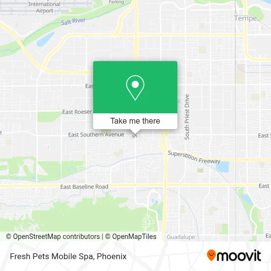 Fresh Pets Mobile Spa map