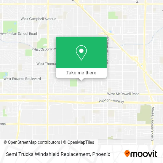 Semi Trucks Windshield Replacement map