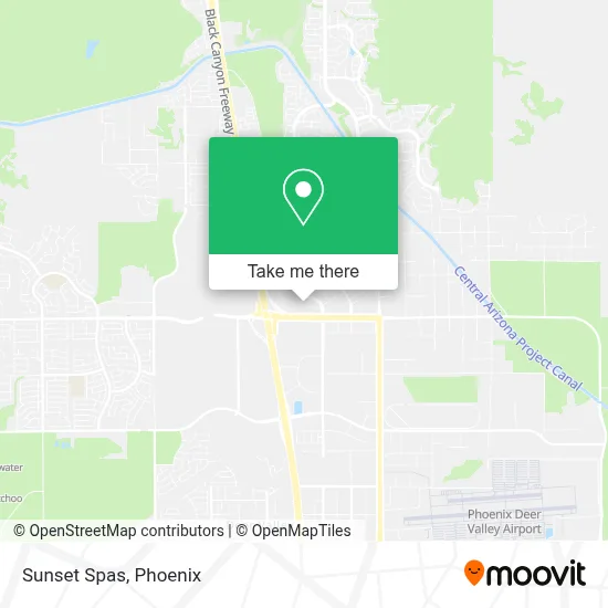 Sunset Spas map