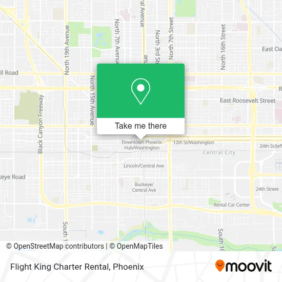 Flight King Charter Rental map