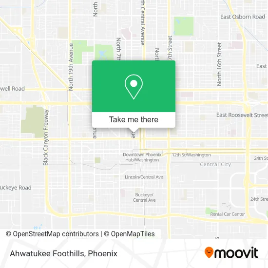 Ahwatukee Foothills map