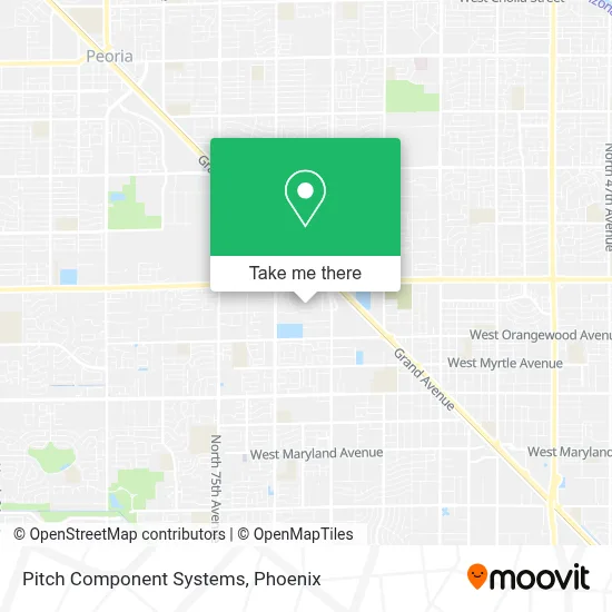 Pitch Component Systems map