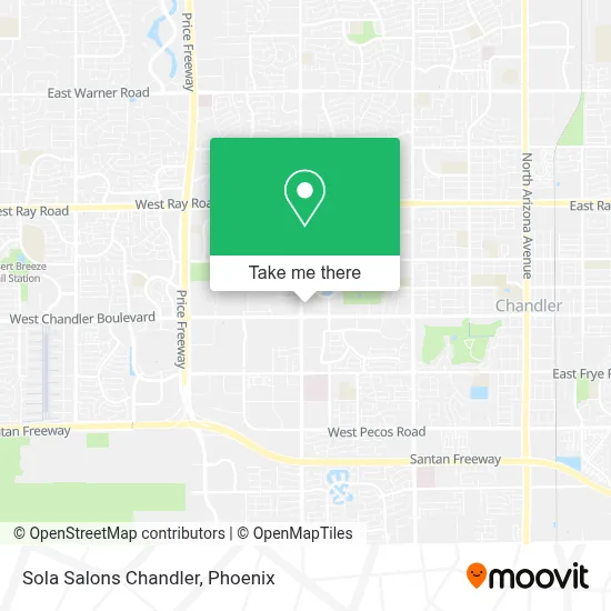 Sola Salons Chandler map