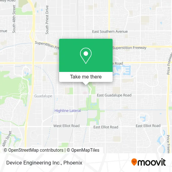 Device Engineering Inc. map