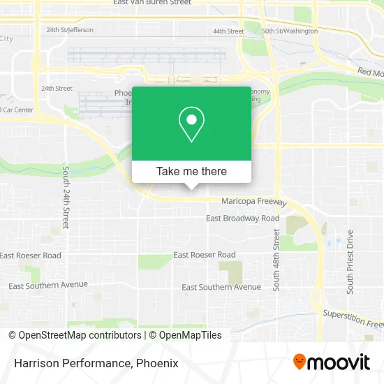 Harrison Performance map