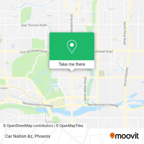 Car Nation Az map